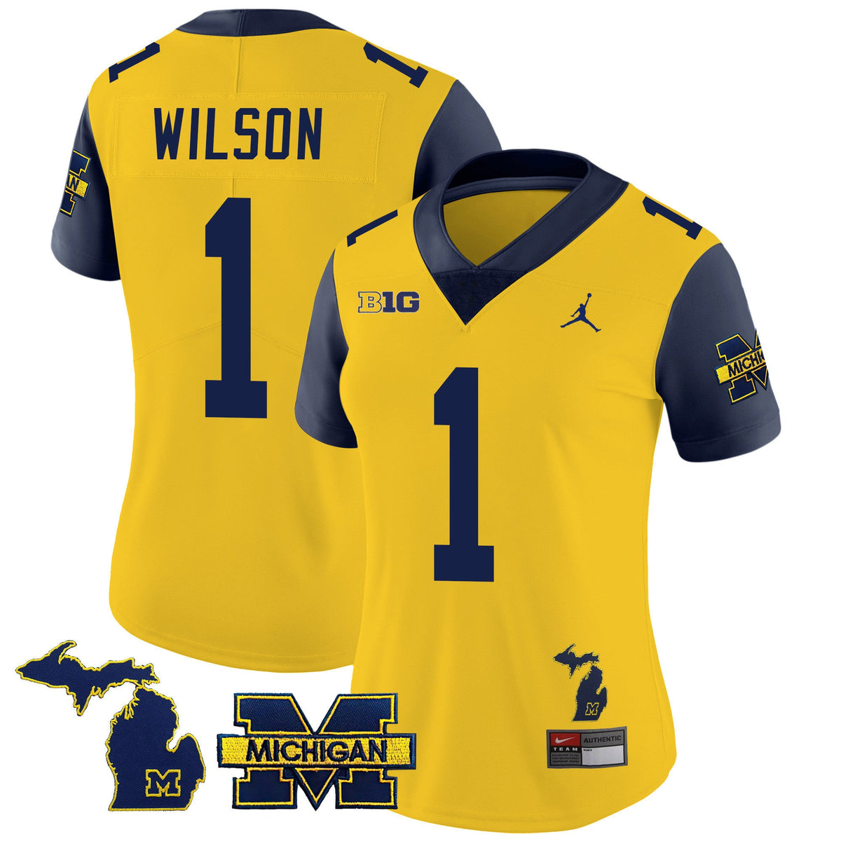 Women's Michigan Wolverines 2023 Special Jersey - All Stitched - image 15