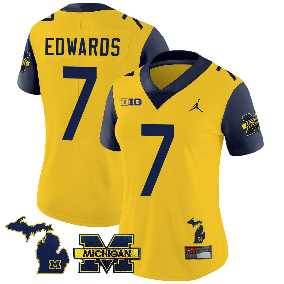 Women's Michigan Wolverines 2023 Special Jersey - All Stitched - image 16