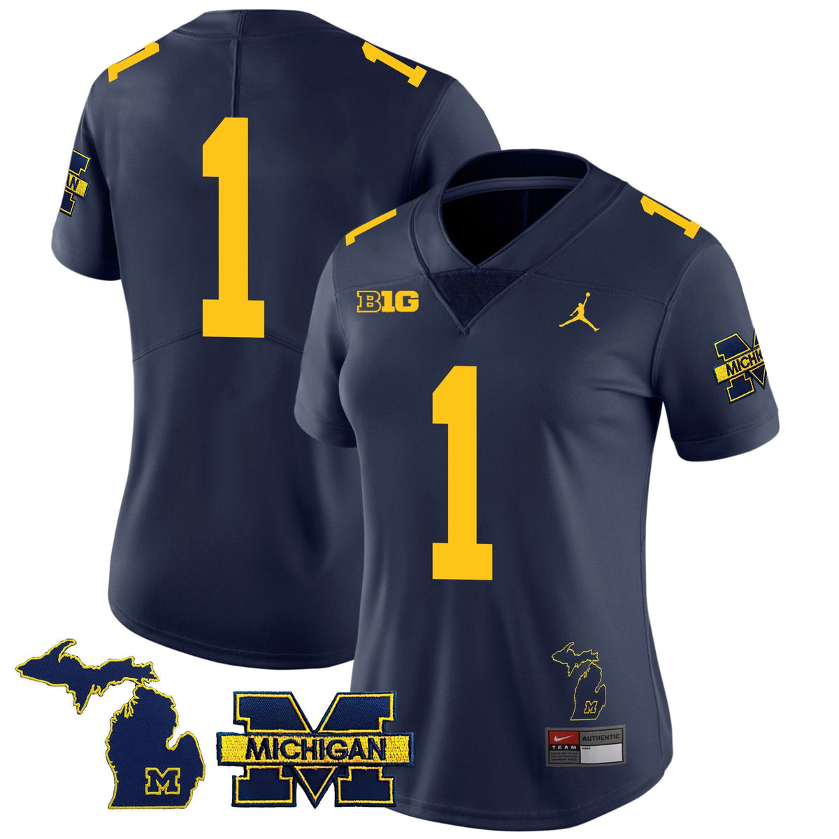 Women's Michigan Wolverines 2023 Special Jersey - All Stitched - image 30