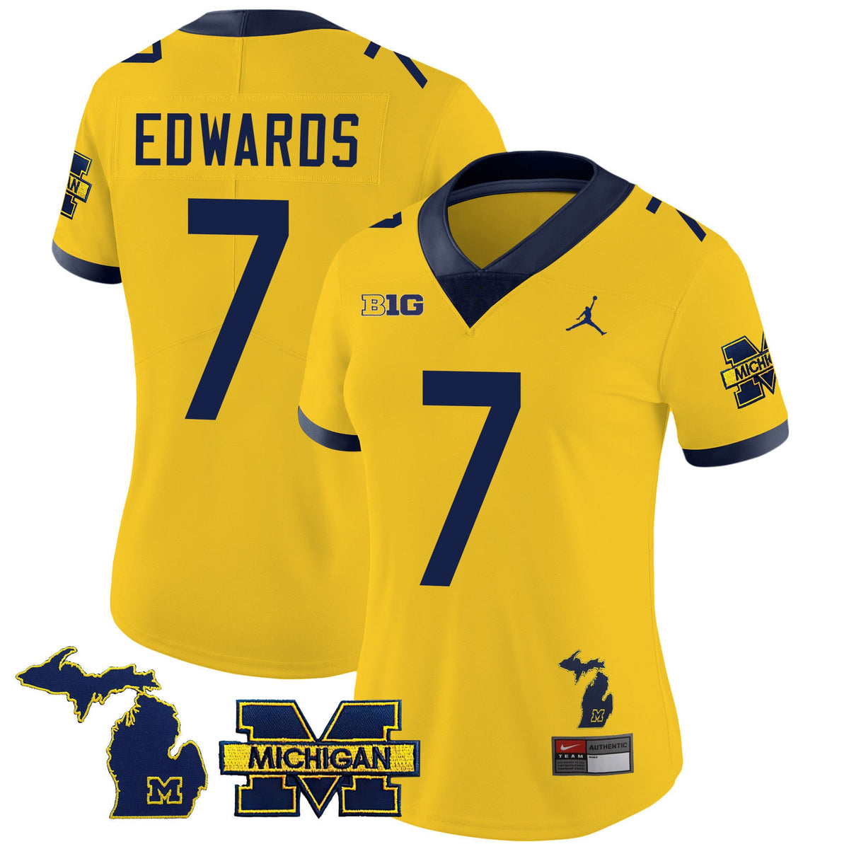 Women's Michigan Wolverines 2023 Special Jersey - All Stitched - image 34