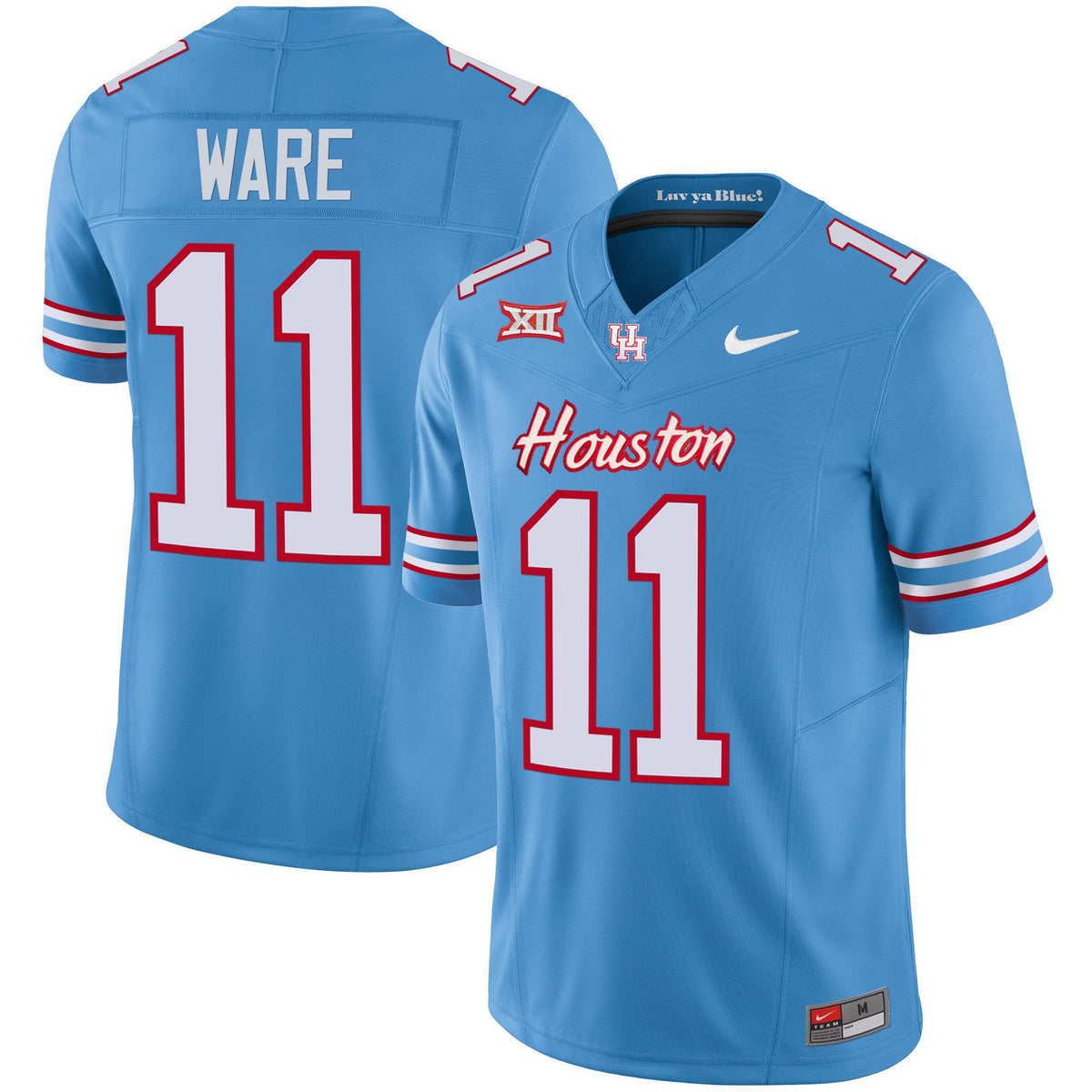 Men's Houston Cougars 2023 Oilers Inspired Vapor Jersey - All Stitched - image 2