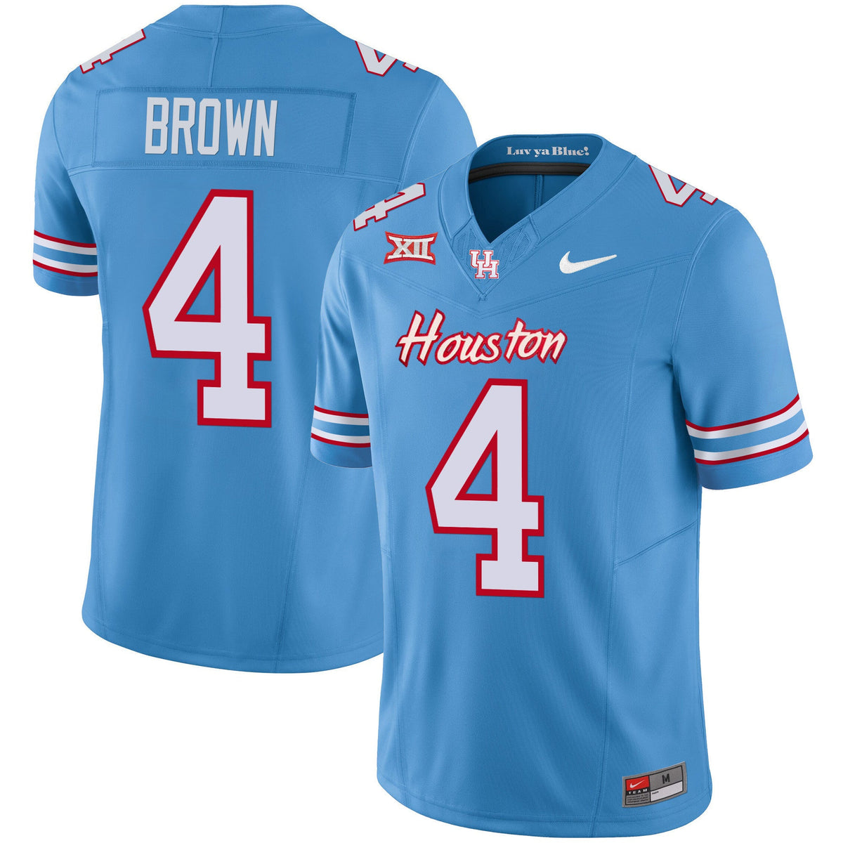 Men's Houston Cougars 2023 Oilers Inspired Vapor Jersey - All Stitched - image 4