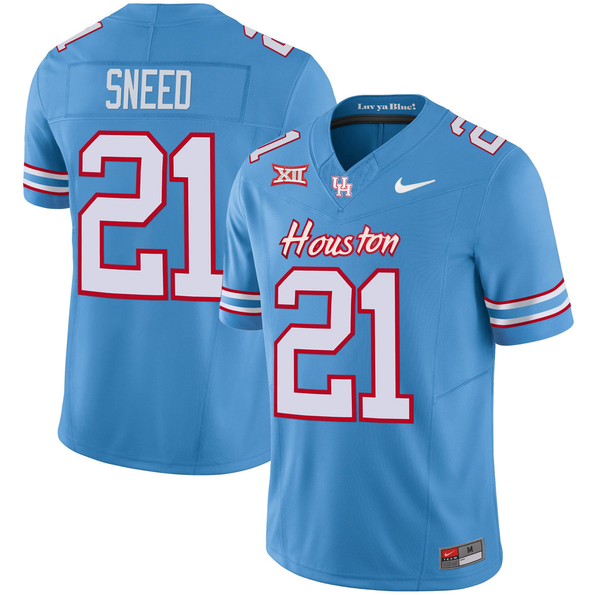 Men's Houston Cougars 2023 Oilers Inspired Vapor Jersey - All Stitched - image 5