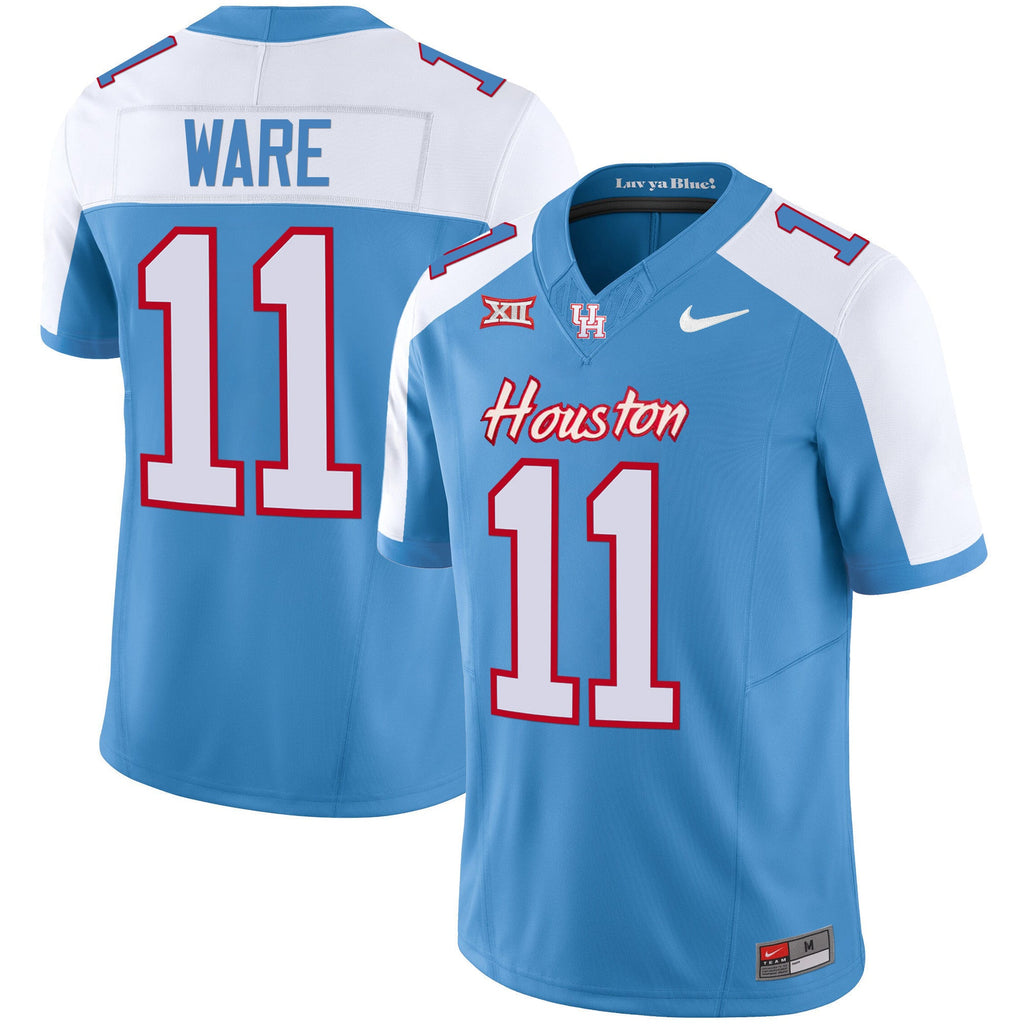 Men's Houston Cougars 2023 Oilers Inspired Vapor Jersey - All Stitched - image 9