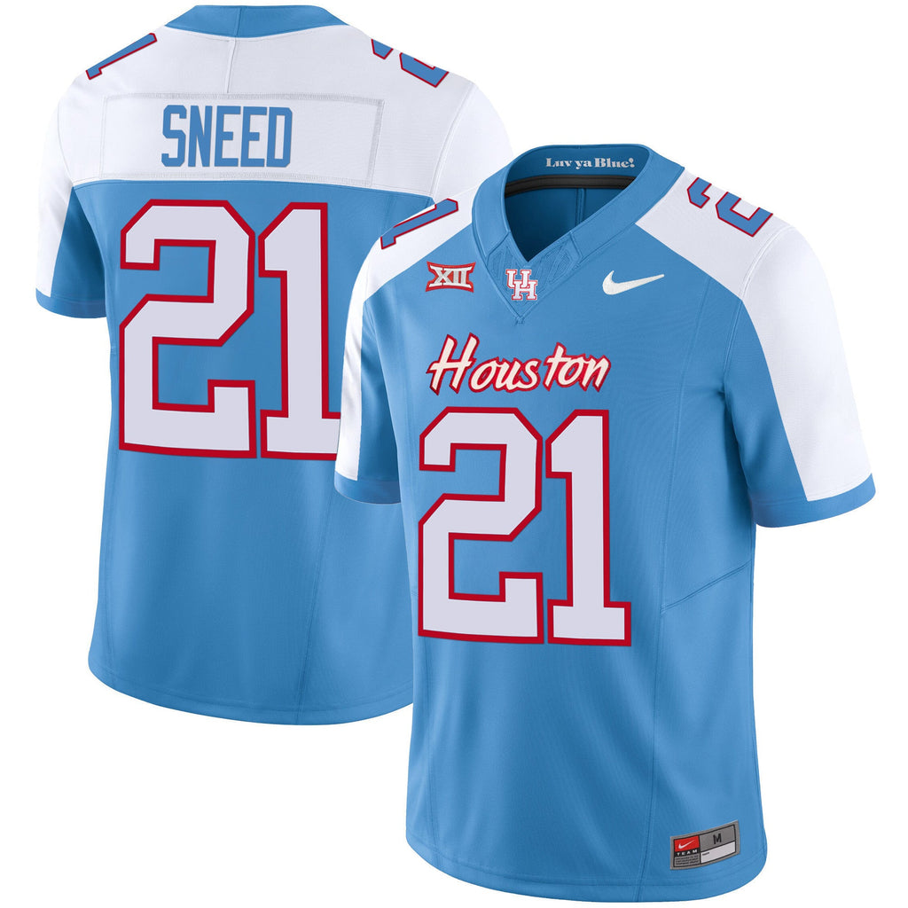 Men's Houston Cougars 2023 Oilers Inspired Vapor Jersey - All Stitched - image 12