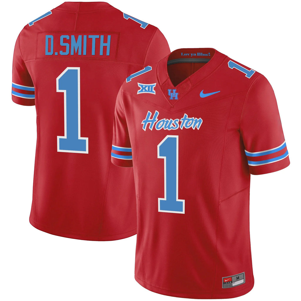 Men's Houston Cougars 2023 Oilers Inspired Vapor Jersey - All Stitched - image 29