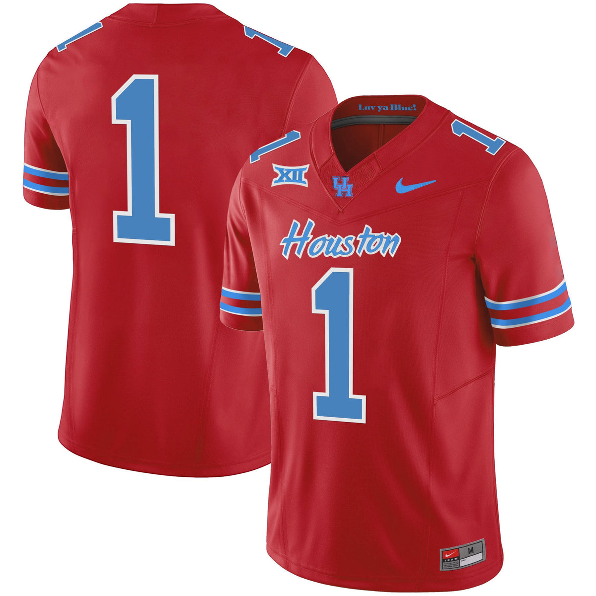 Men's Houston Cougars 2023 Oilers Inspired Vapor Jersey - All Stitched - image 35