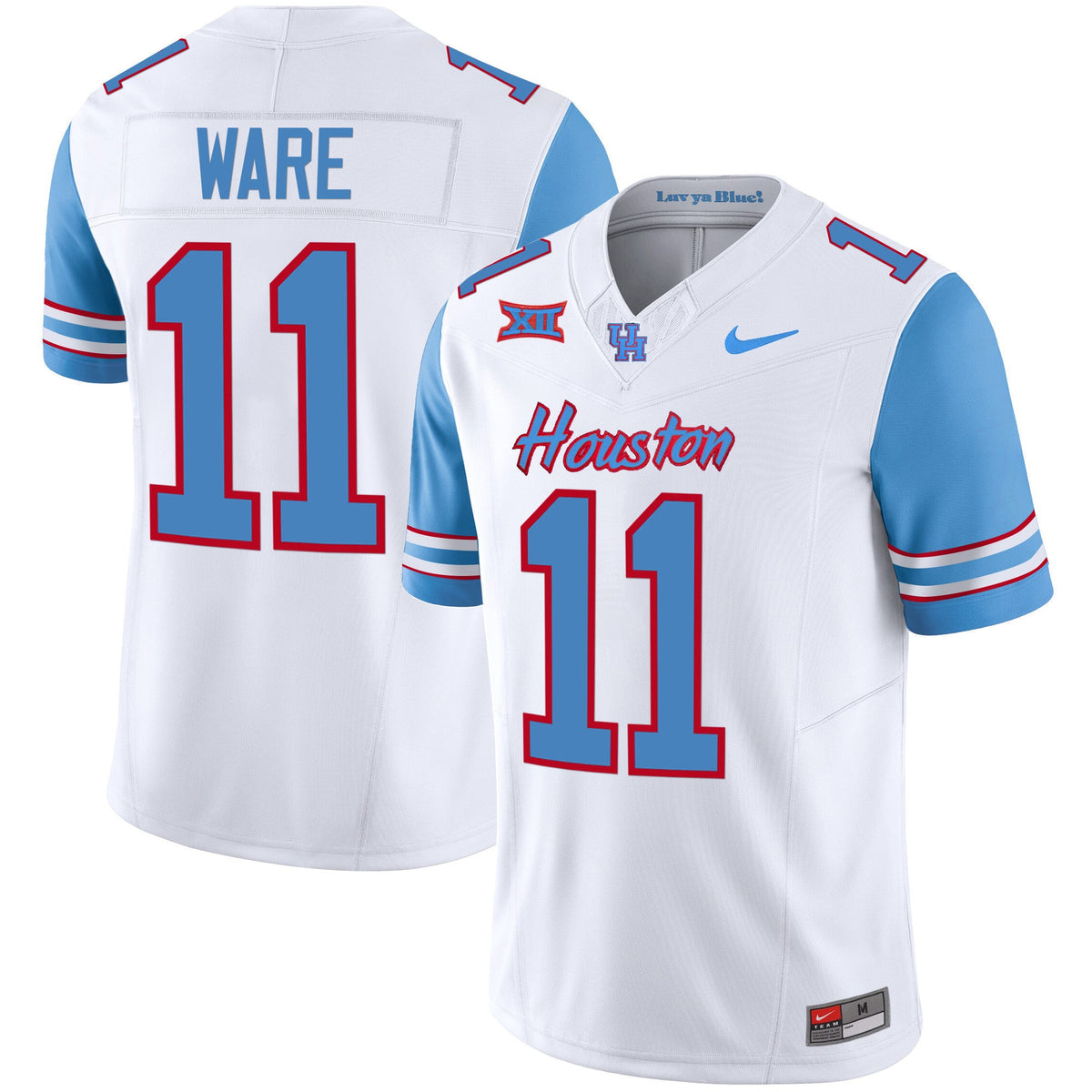 Men's Houston Cougars 2023 Oilers Inspired Vapor Jersey - All Stitched - image 37