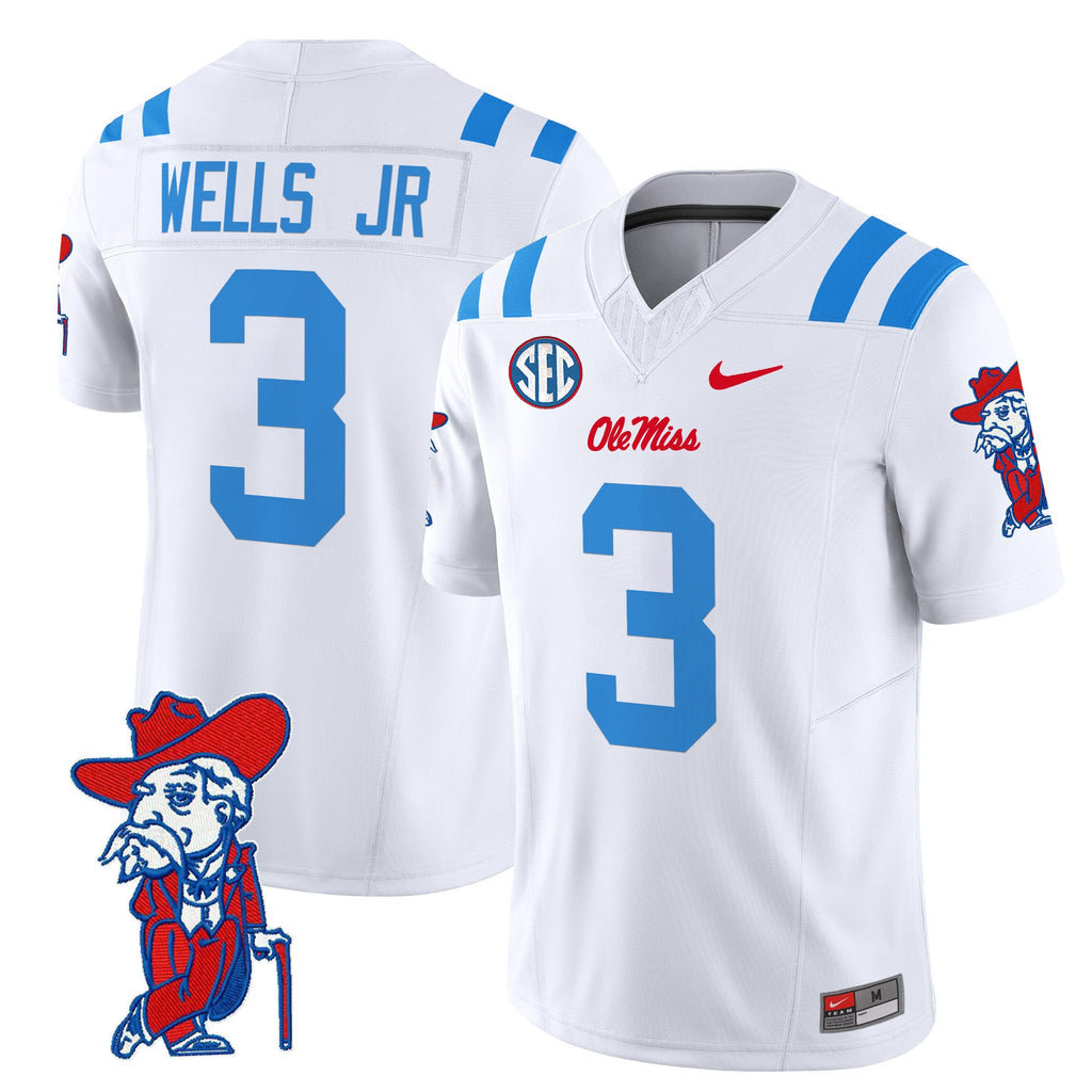 Men's Ole Miss Rebels 2024 Vapor Limited Jersey V2 - All Stitched - image 5