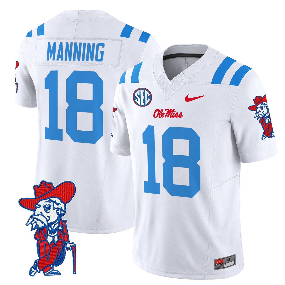 Men's Ole Miss Rebels 2024 Vapor Limited Jersey V2 - All Stitched - image 6