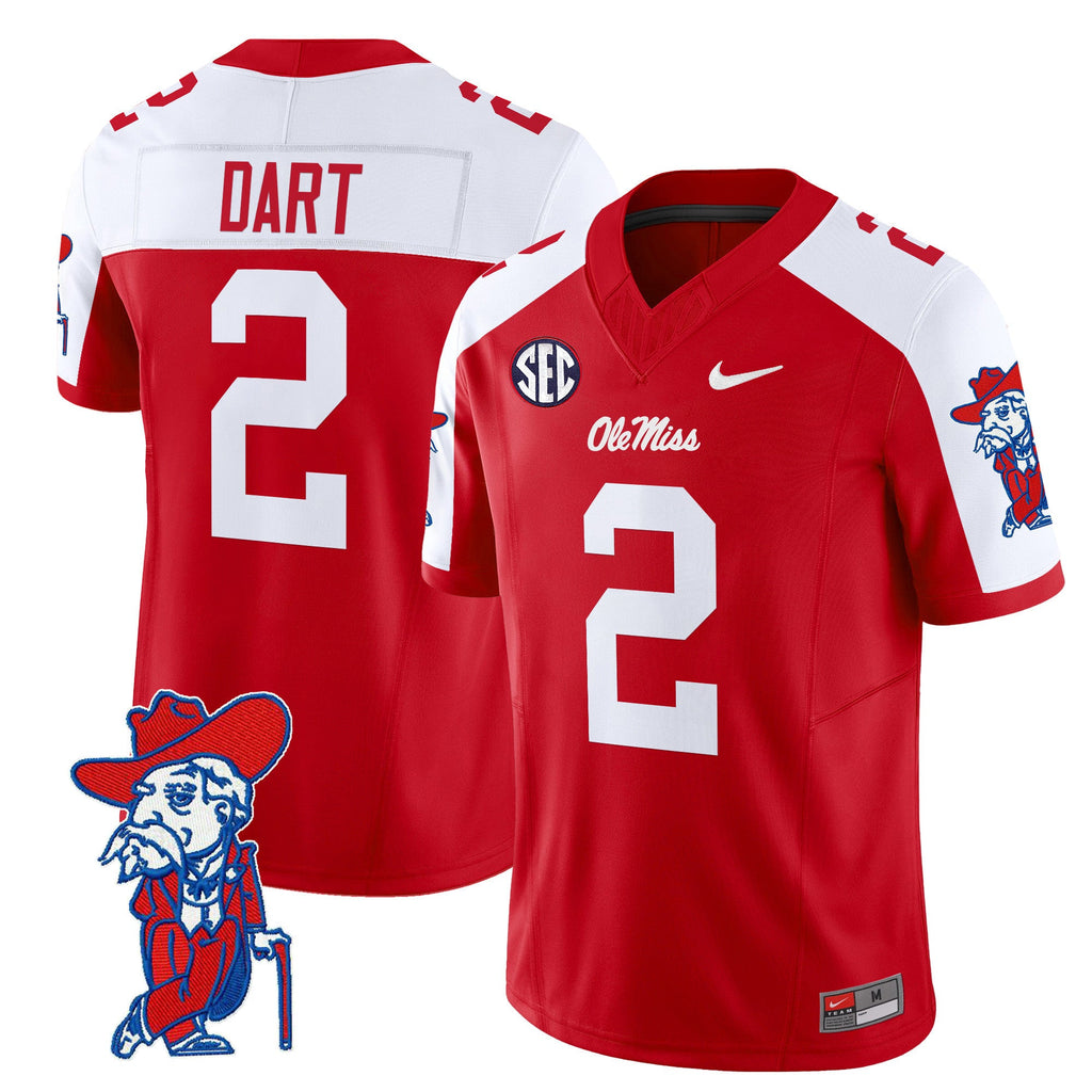 Men's Ole Miss Rebels 2024 Vapor Limited Jersey V2 - All Stitched - image 8