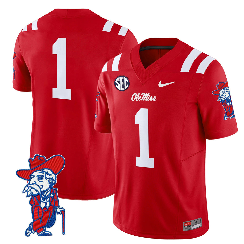 Men's Ole Miss Rebels 2024 Vapor Limited Jersey V2 - All Stitched - image 42