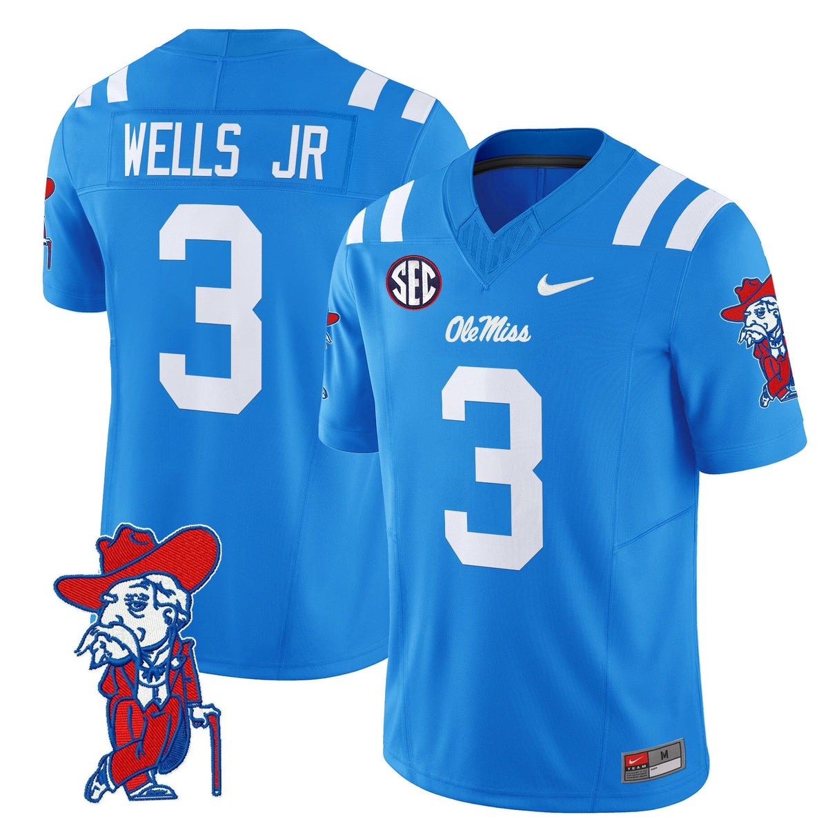 Men's Ole Miss Rebels 2024 Vapor Limited Jersey V2 - All Stitched - image 47