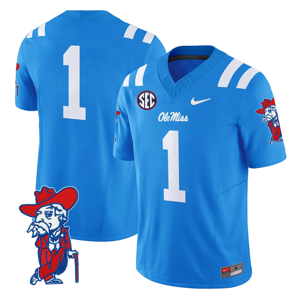Men's Ole Miss Rebels 2024 Vapor Limited Jersey V2 - All Stitched - image 49