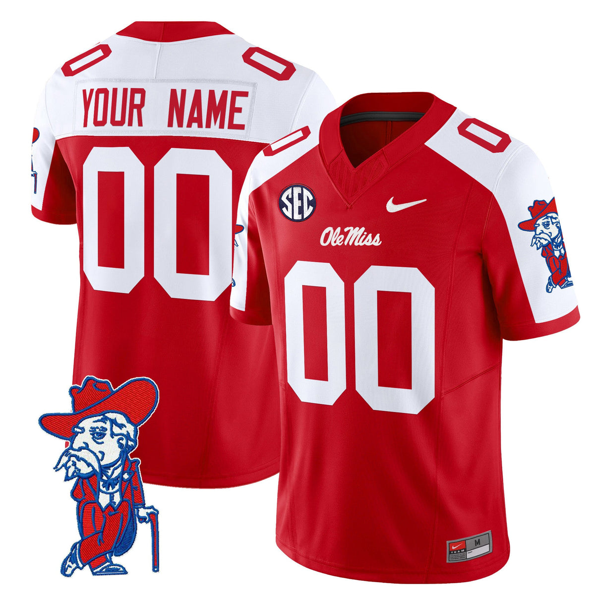 Ole Miss Rebels 2024 Vapor Limited Custom Jersey V2 - All Stitched - image 2
