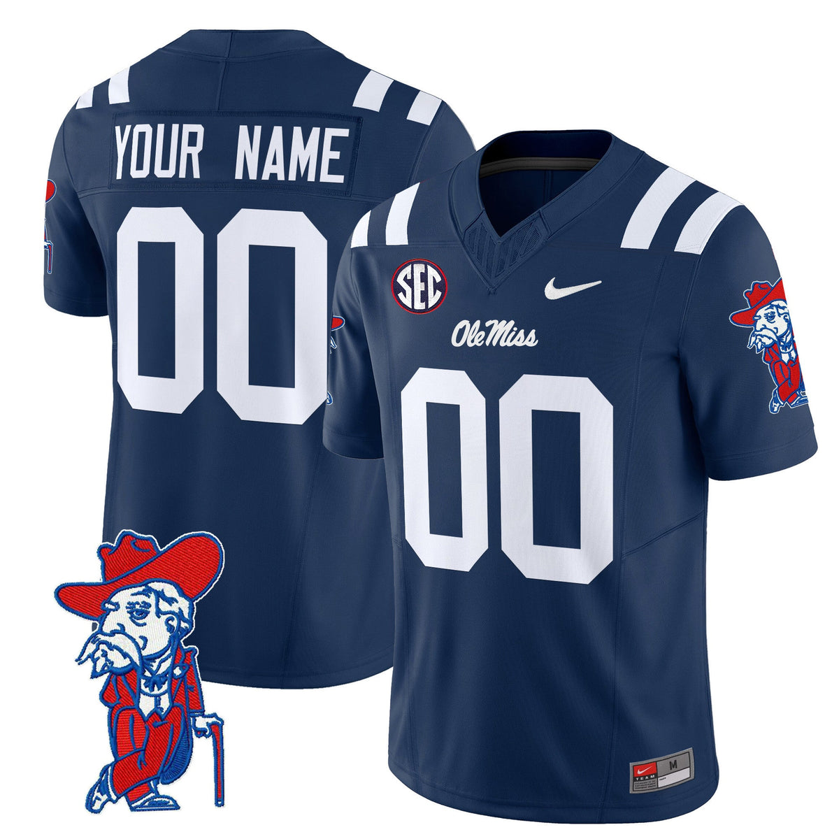 Ole Miss Rebels 2024 Vapor Limited Custom Jersey V2 - All Stitched - image 4