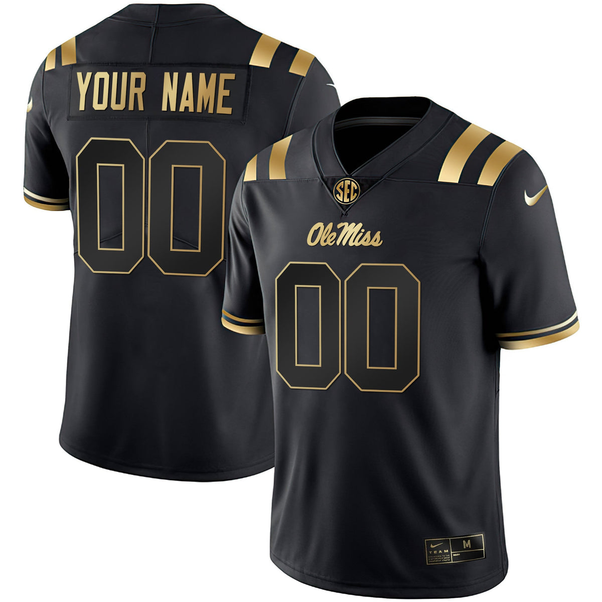 Ole Miss Rebels Custom Name & Number Jersey - All Stitched - image 2