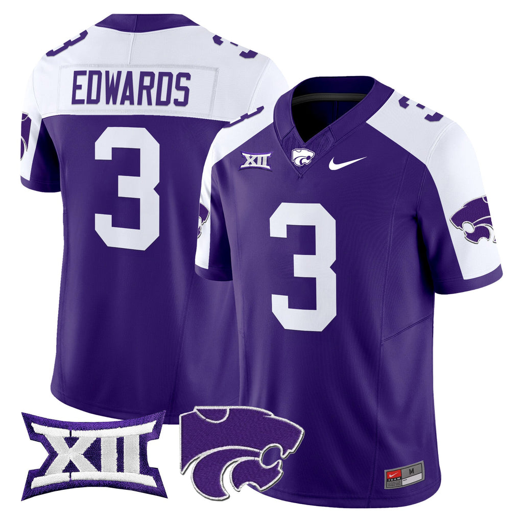 Men's Kansas State Wildcats 2025 Vapor Limited Jersey - All Stitched - image 4