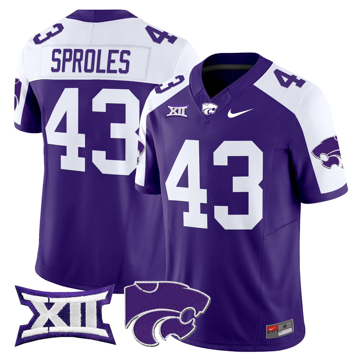 Women's Kansas State Wildcats 2025 Vapor Limited Jersey - All Stitched - image 5
