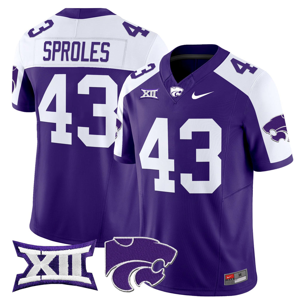 Men's Kansas State Wildcats 2025 Vapor Limited Jersey - All Stitched - image 5
