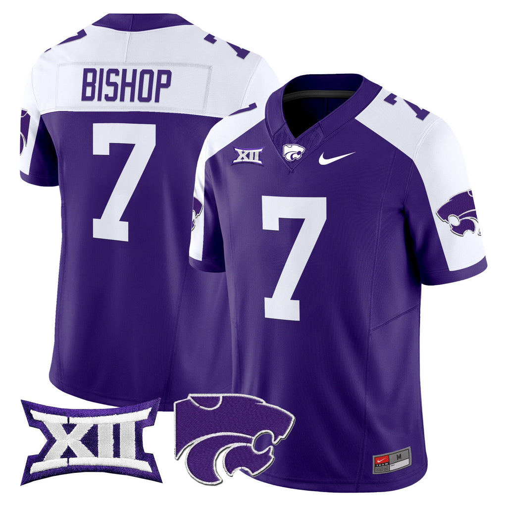 Men's Kansas State Wildcats 2025 Vapor Limited Jersey - All Stitched - image 6