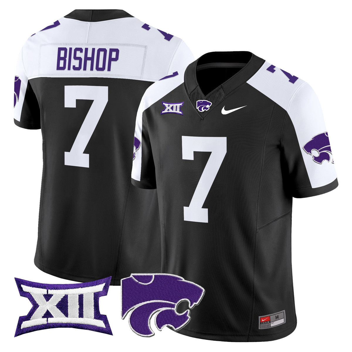 Men's Kansas State Wildcats 2025 Vapor Limited Jersey - All Stitched - image 13
