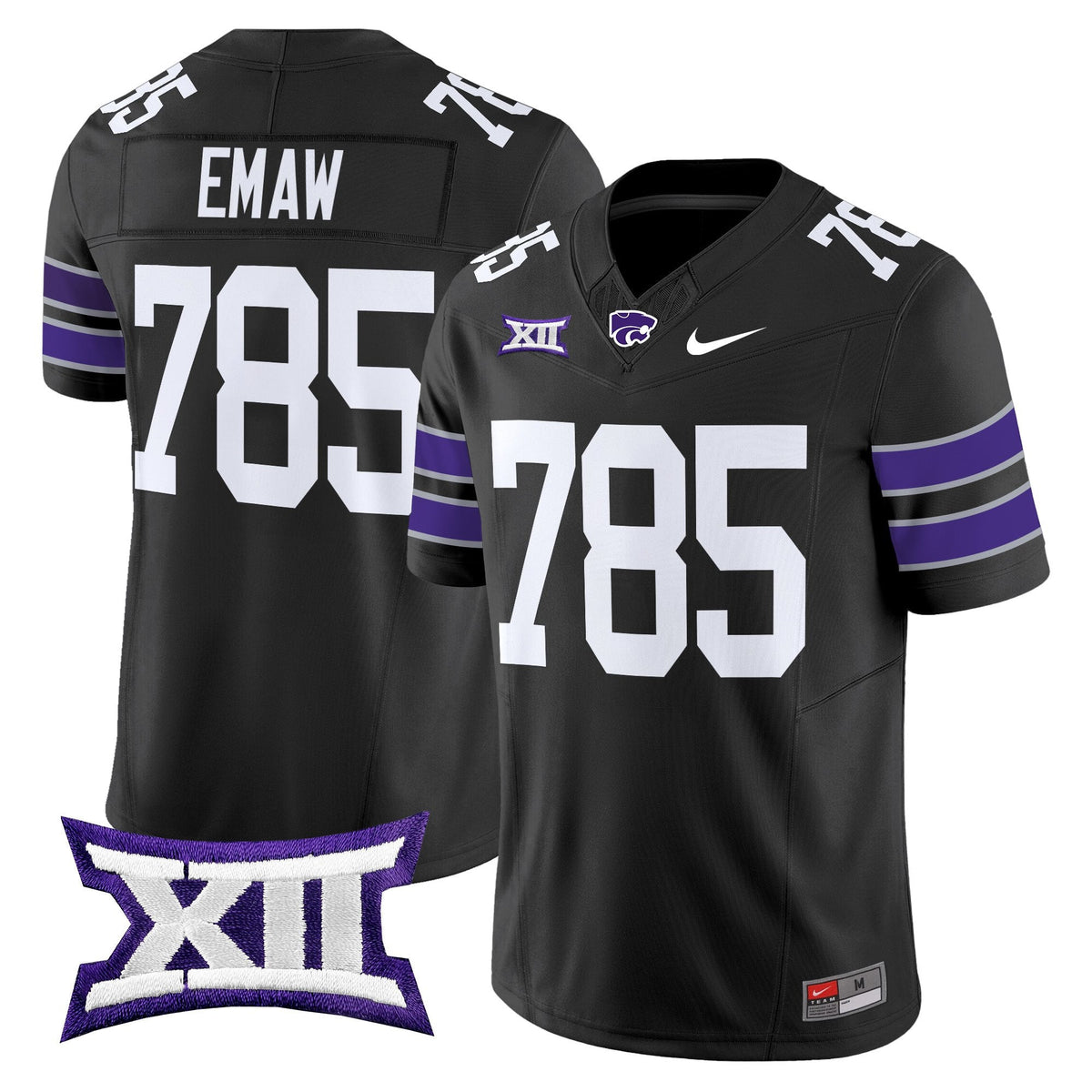 Men's Kansas State Wildcats 2025 Vapor Limited Jersey - All Stitched - image 30