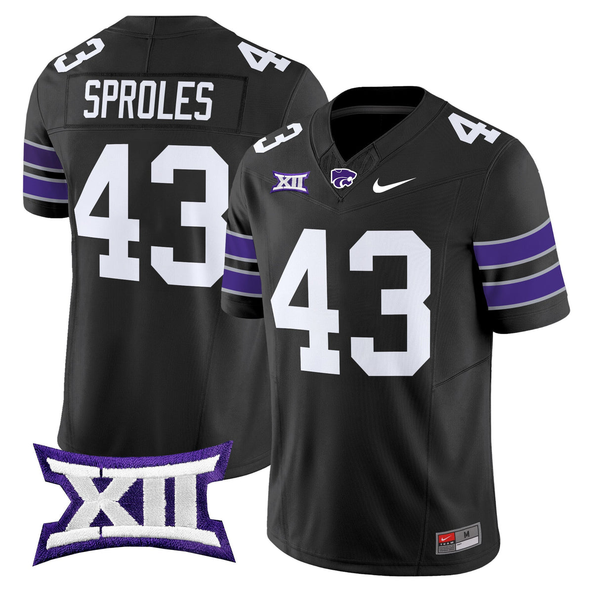 Men's Kansas State Wildcats 2025 Vapor Limited Jersey - All Stitched - image 33