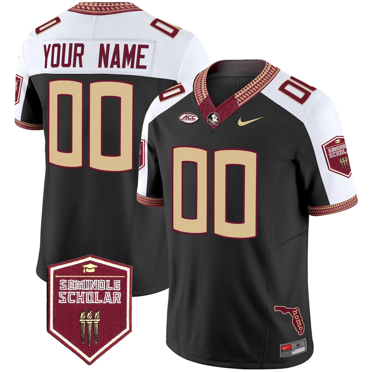 Florida State Seminoles 2025 Seminole Scholar Patch Vapor Limited Custom Jersey - All Stitched - image 2