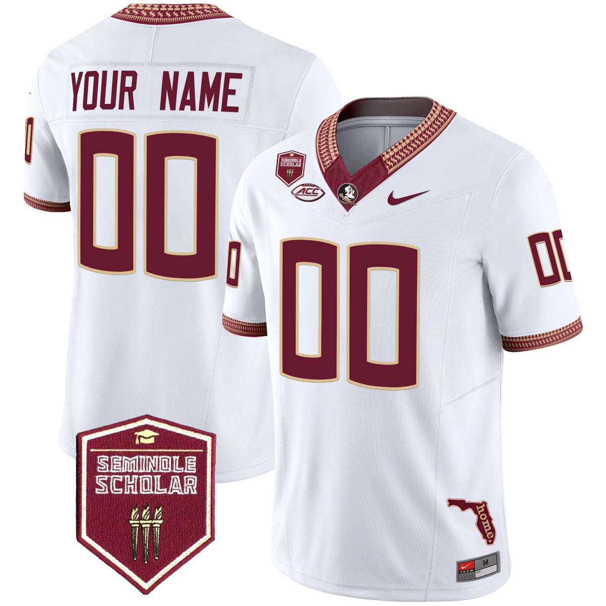 Florida State Seminoles 2025 Seminole Scholar Patch Vapor Limited Custom Jersey - All Stitched - image 4