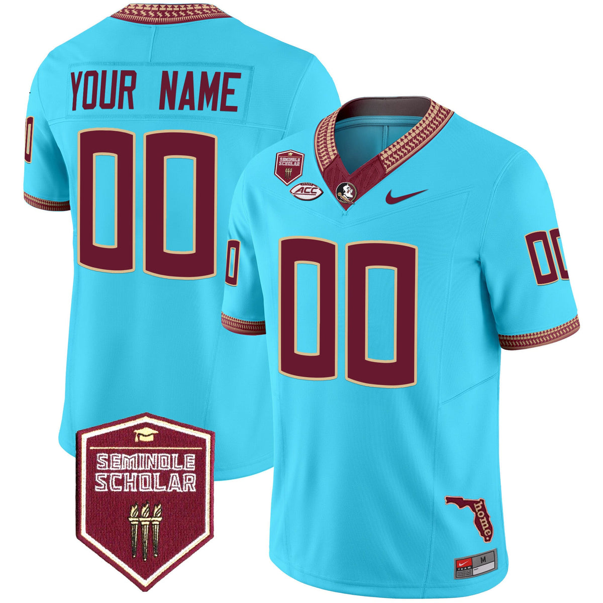 Florida State Seminoles 2025 Seminole Scholar Patch Vapor Limited Custom Jersey - All Stitched - image 6