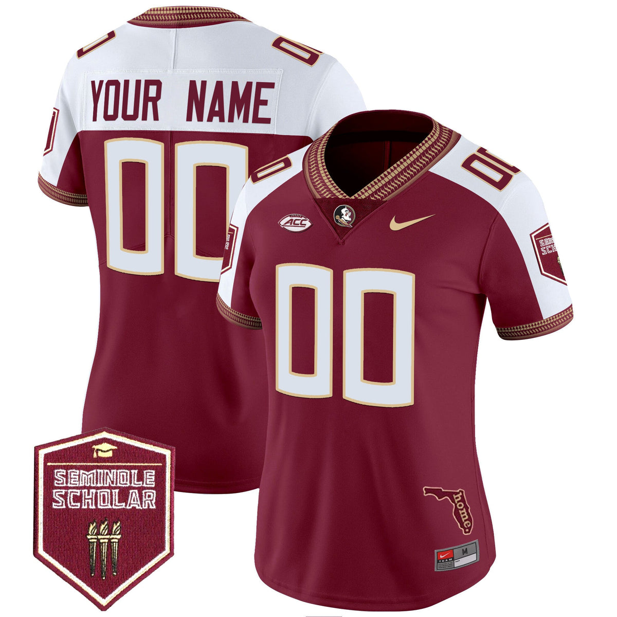 Florida State Seminoles 2025 Seminole Scholar Patch Vapor Limited Custom Jersey - All Stitched - image 7