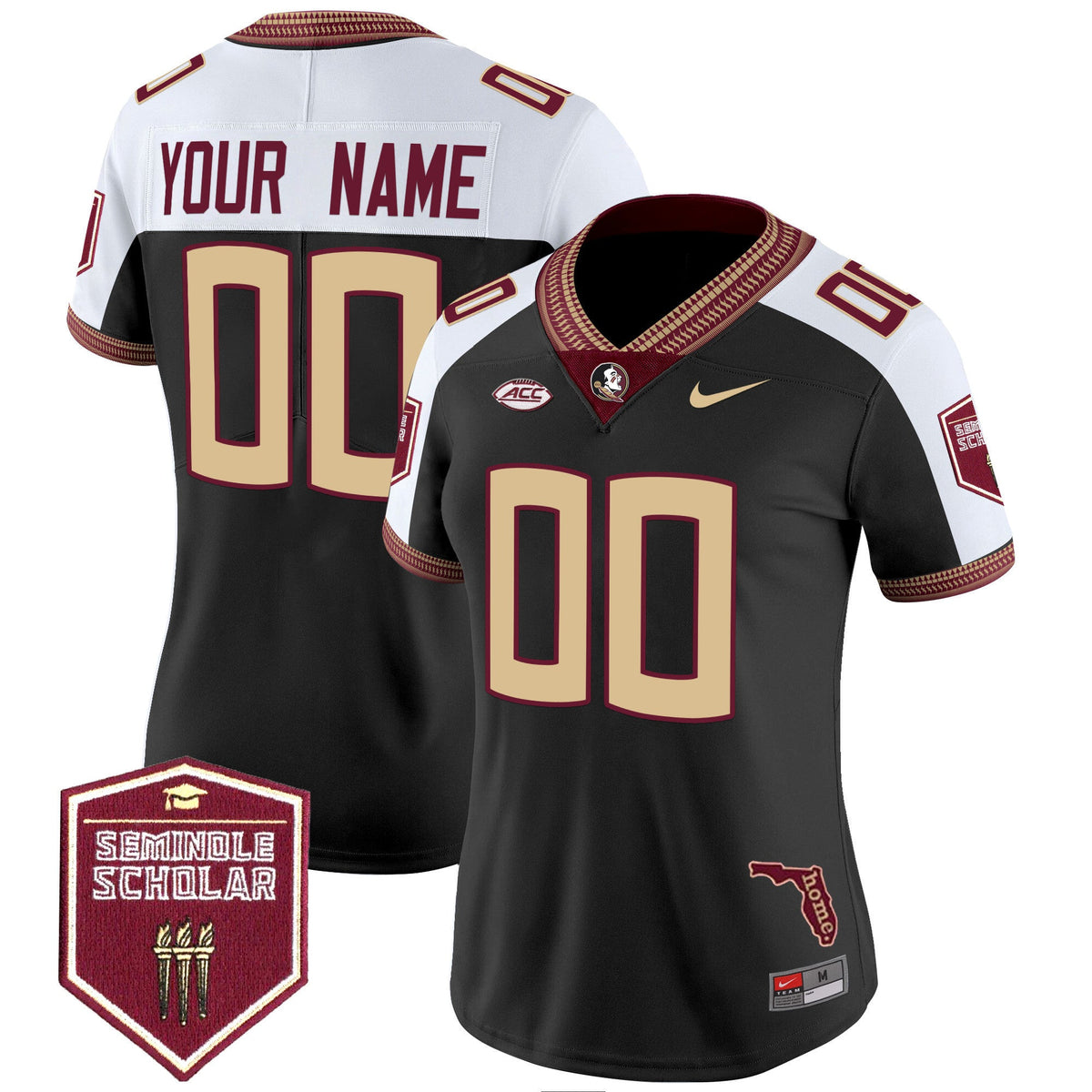Florida State Seminoles 2025 Seminole Scholar Patch Vapor Limited Custom Jersey - All Stitched - image 8