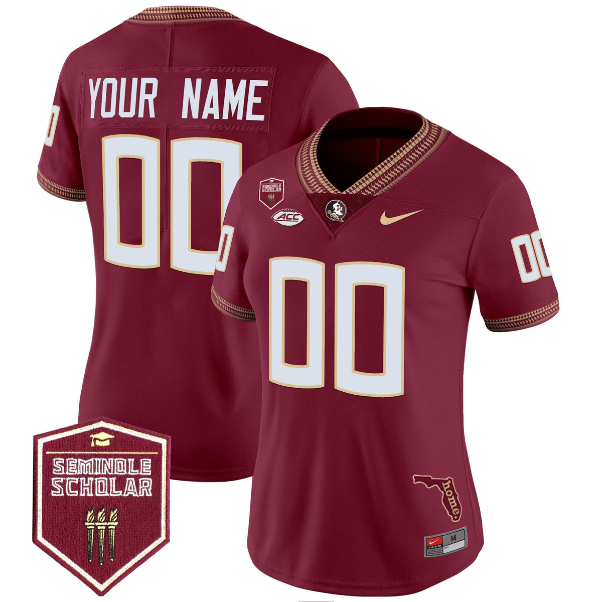 Florida State Seminoles 2025 Seminole Scholar Patch Vapor Limited Custom Jersey - All Stitched - image 9
