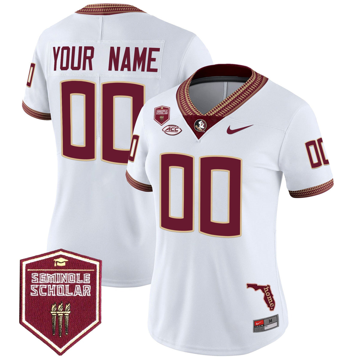 Florida State Seminoles 2025 Seminole Scholar Patch Vapor Limited Custom Jersey - All Stitched - image 10