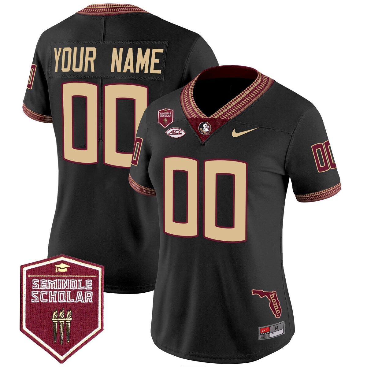 Florida State Seminoles 2025 Seminole Scholar Patch Vapor Limited Custom Jersey - All Stitched - image 11