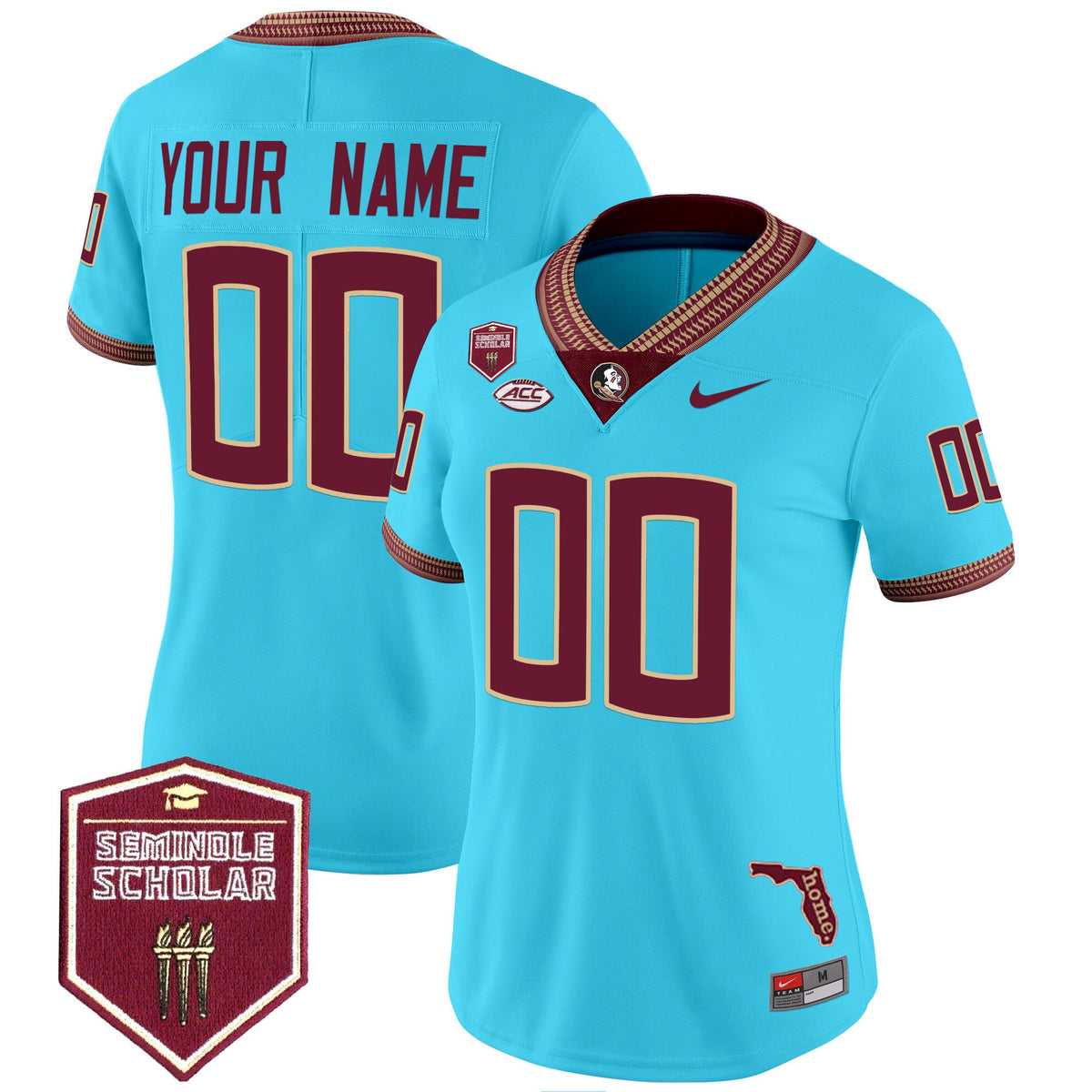 Florida State Seminoles 2025 Seminole Scholar Patch Vapor Limited Custom Jersey - All Stitched - image 12