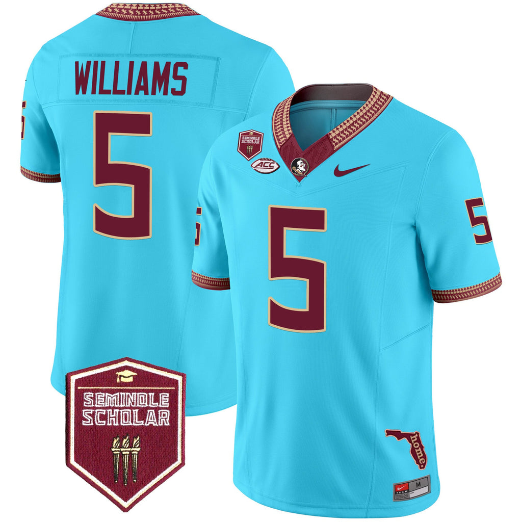 Men's Florida State Seminoles 2025 Seminole Scholar Patch Vapor Limited Jersey - All Stitched - image 50