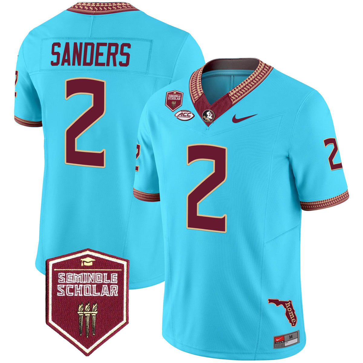 Men's Florida State Seminoles 2025 Seminole Scholar Patch Vapor Limited Jersey - All Stitched - image 53