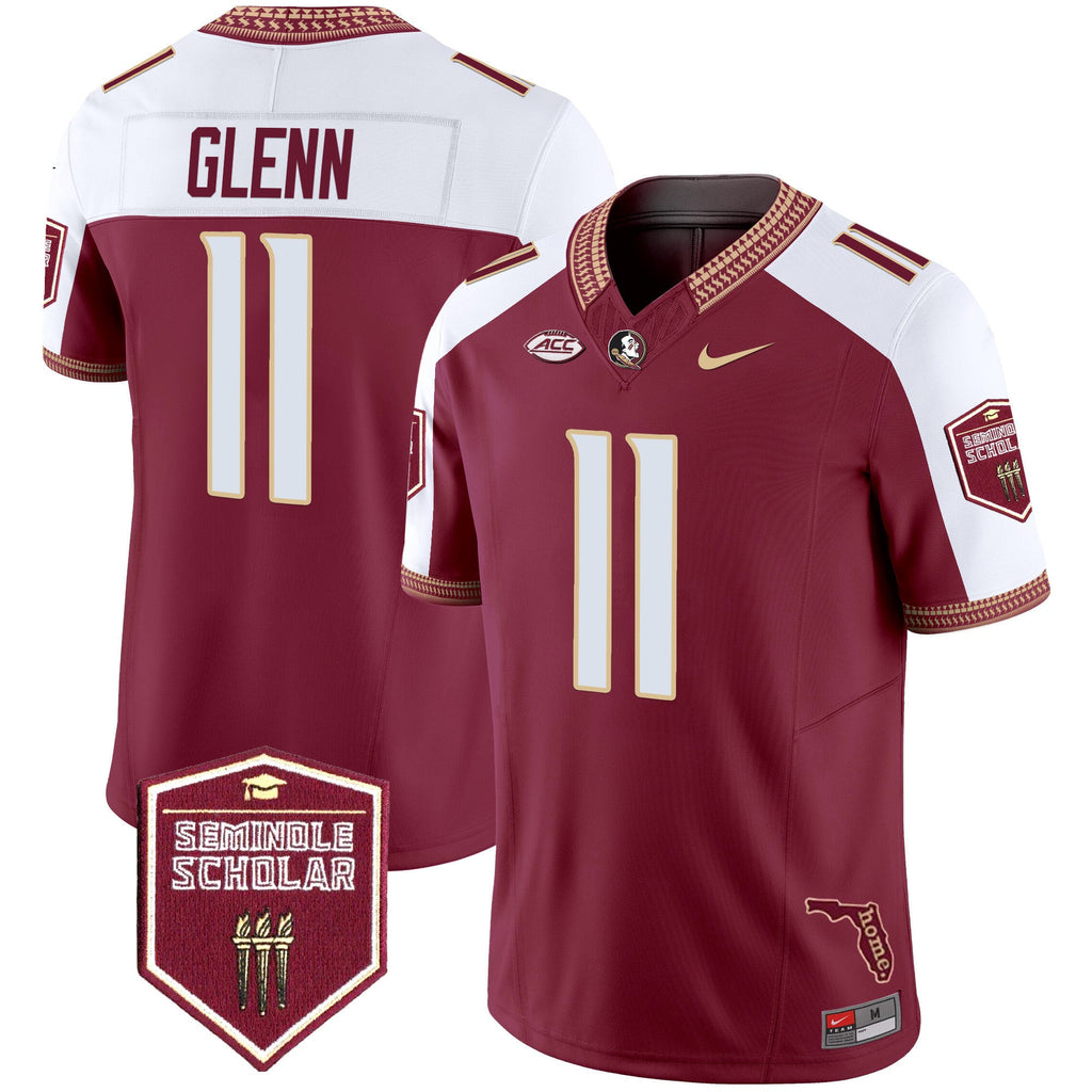 Men's Florida State Seminoles 2025 Seminole Scholar Patch Vapor Limited Jersey - All Stitched - image 4