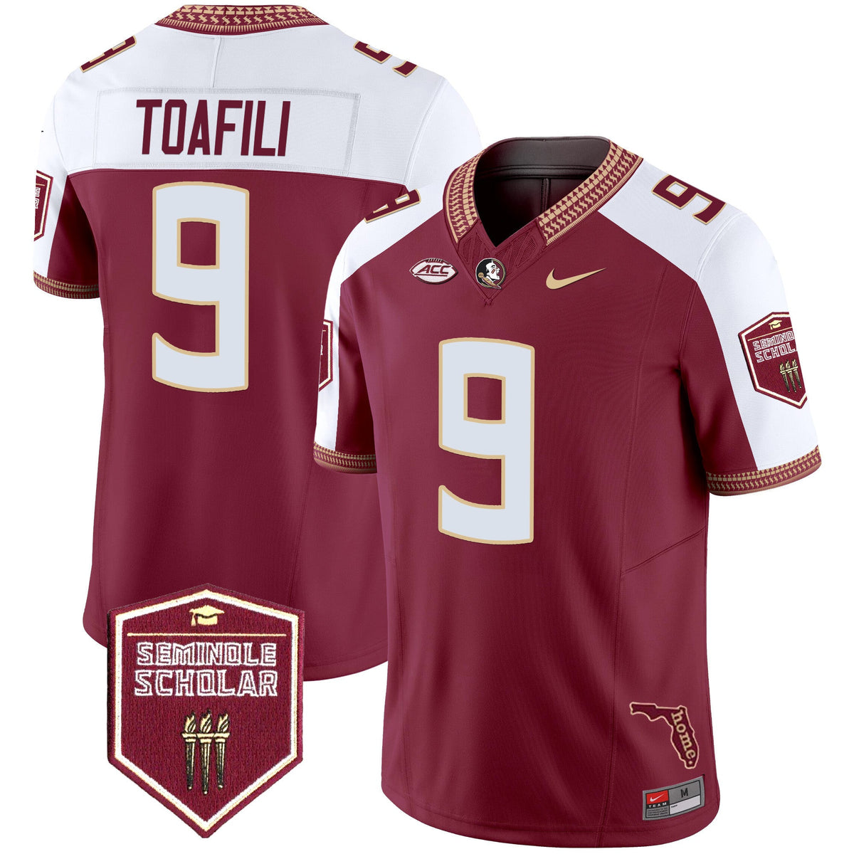 Men's Florida State Seminoles 2025 Seminole Scholar Patch Vapor Limited Jersey - All Stitched - image 6