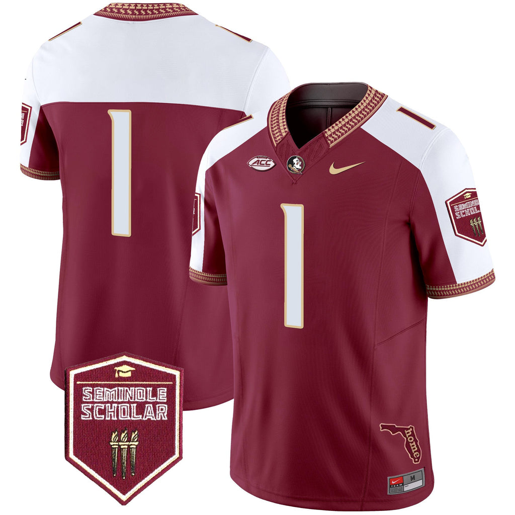 Men's Florida State Seminoles 2025 Seminole Scholar Patch Vapor Limited Jersey - All Stitched - image 9