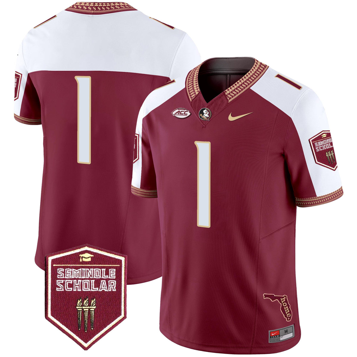 Men's Florida State Seminoles 2025 Seminole Scholar Patch Vapor Limited Jersey - All Stitched - image 9