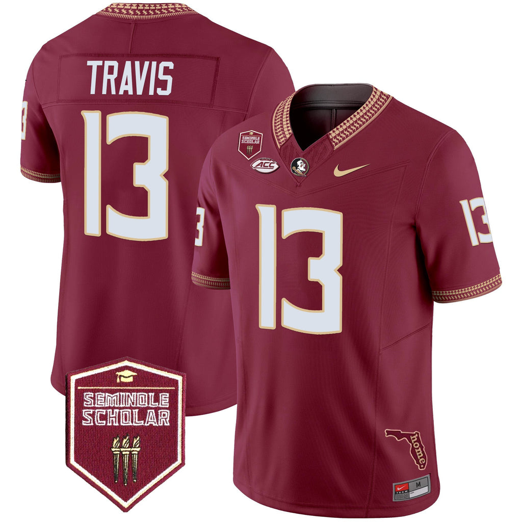 Men's Florida State Seminoles 2025 Seminole Scholar Patch Vapor Limited Jersey - All Stitched - image 21
