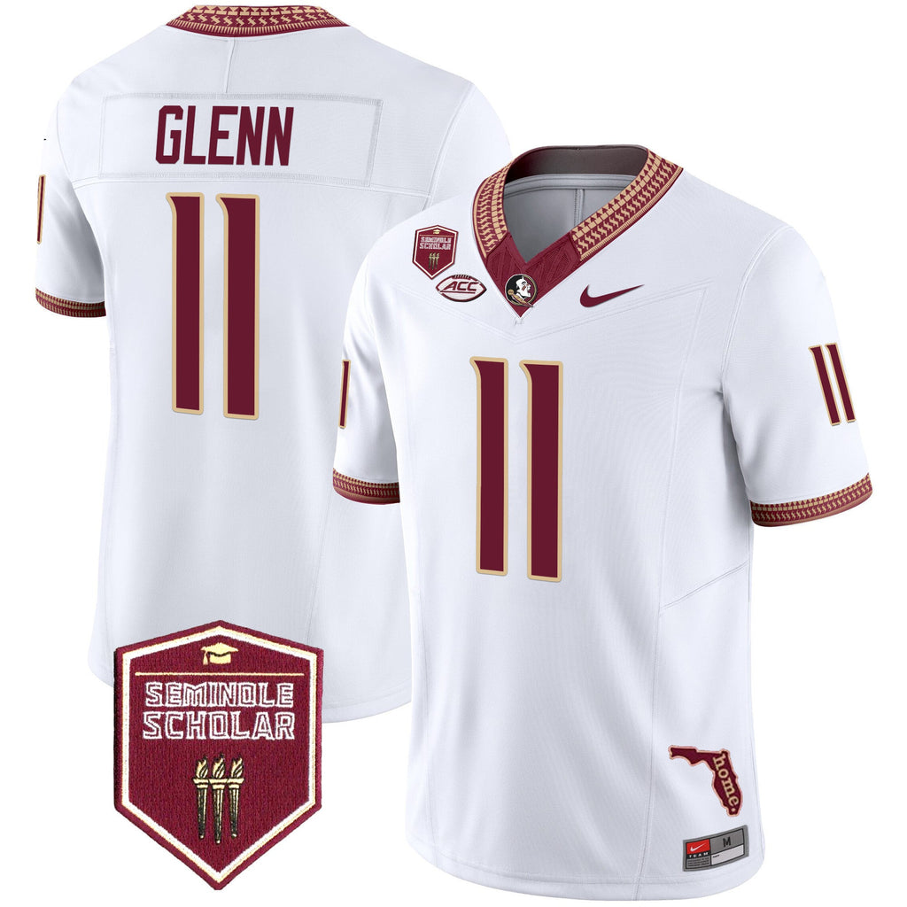 Men's Florida State Seminoles 2025 Seminole Scholar Patch Vapor Limited Jersey - All Stitched - image 31
