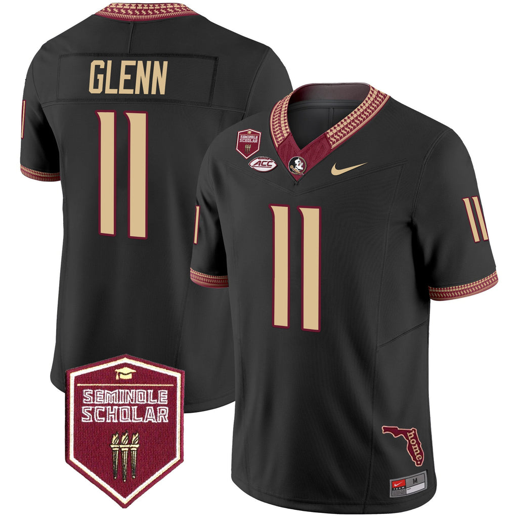 Men's Florida State Seminoles 2025 Seminole Scholar Patch Vapor Limited Jersey - All Stitched - image 40