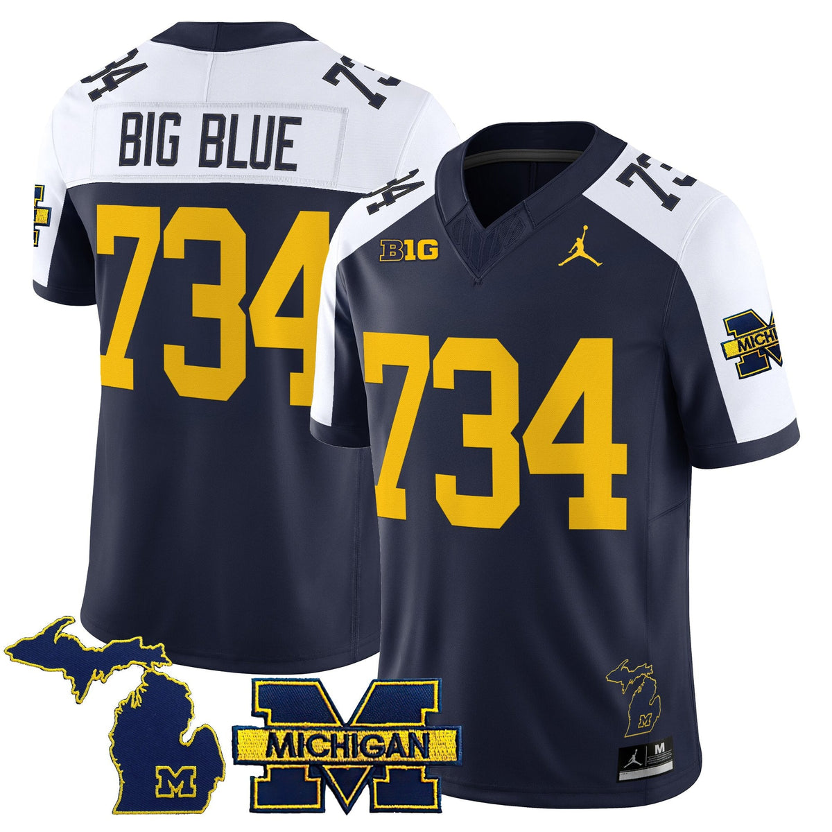 Men's Michigan Wolverines 2025 Vapor Limited Jersey V2 - All Stitched - image 26