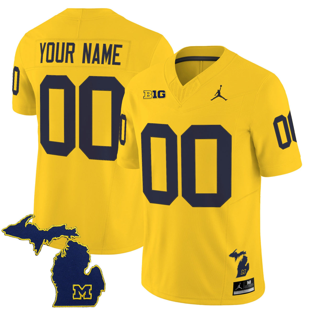 Michigan Wolverines 2025 Vapor Limited Custom Jersey V2 - All Stitched - image 2