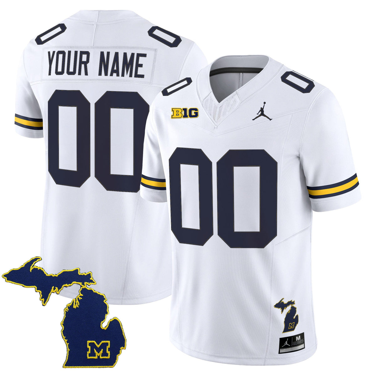 Michigan Wolverines 2025 Vapor Limited Custom Jersey V2 - All Stitched - image 3