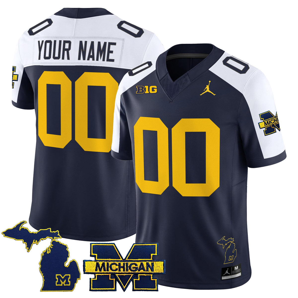 Michigan Wolverines 2025 Vapor Limited Custom Jersey V2 - All Stitched - image 4